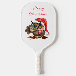 Raquette De Pickleball Baby Owl In Christmas Casquette Pickleball Paddle 