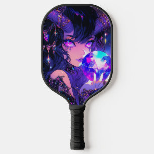 Raquette De Pickleball Bal de cristal violet démon Anime Girl