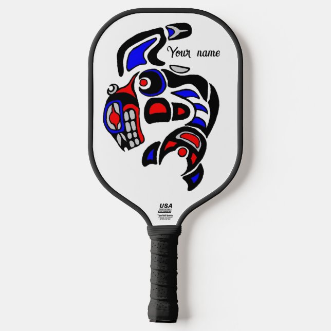 Raquette De Pickleball Baleine tueuse et pagaies de dragon (Verso)