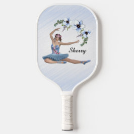 Raquette De Pickleball Ballerina en bleu Nom personnel