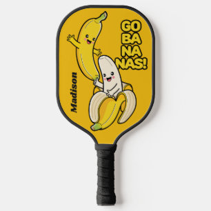 Raquette De Pickleball Bananes mignonnes nom personnalisé