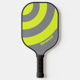 Raquette De Pickleball Bande de trois cercles Retro HI VIS avec nom