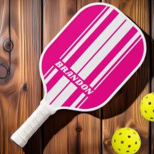 Bandes à deux cartes rétro rose Lollipop avec nom
