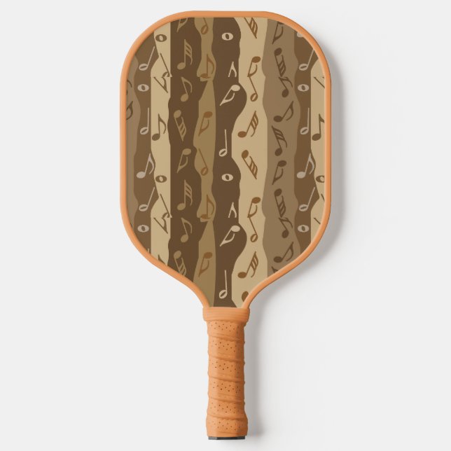 Raquette De Pickleball Bandes de notes de musique (Recto)