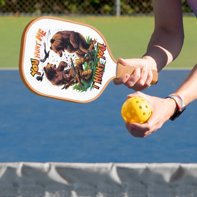 Raquette De Pickleball Bears de chasse amusante Bataille de fusil (Insitu)
