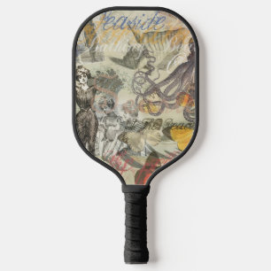 Raquette De Pickleball Beauté de bain victorienne Kraken Surréalisme Vint