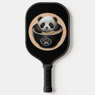 Raquette De Pickleball Bébé panda mignon prenant un bain dans un bol de r