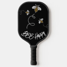 Bee Happy mignonne Jaune et Noir moderne