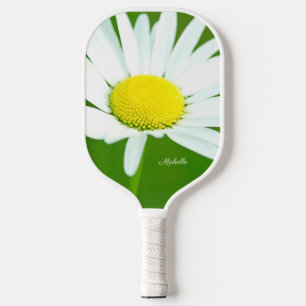 Raquette De Pickleball Belle marguerite blanche personnalisée