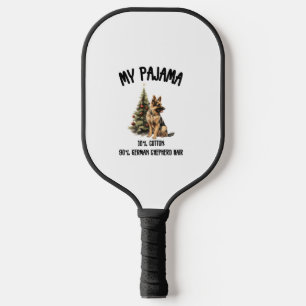 Raquette De Pickleball berger allemand & Noël, Drôle Chien Design pour
