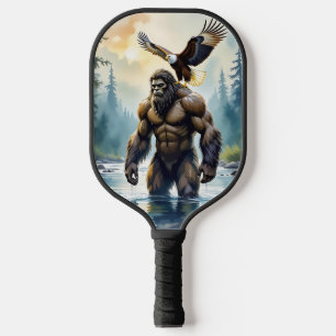 Raquette De Pickleball Bigfoot avec un aigle sur son épaule