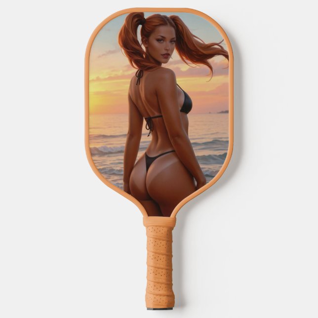 RAQUETTE DE PICKLEBALL BIKINI GIRL TAN LINES PICKLEBALL PADDLE (Recto)