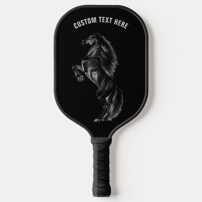 Raquette De Pickleball Black Horse Pickleball Paddle Personalized Text (Recto)