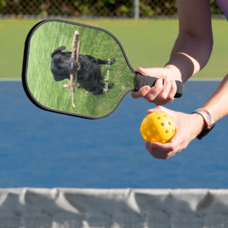 Raquette De Pickleball Black Lab Personnalisé Chien Photo et Nom