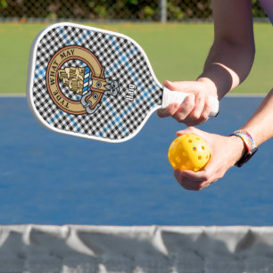 Raquette De Pickleball Blason de Clan Haig sur tartan à carreaux