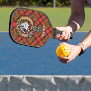 Raquette De Pickleball Blason de Clan Hepburn sur tartan