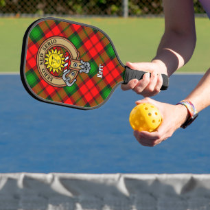 Raquette De Pickleball Blason de Clan Kerr sur tartan