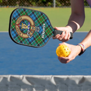 Raquette De Pickleball Blason de Clan Kirkpatrick sur tartan