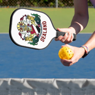 Raquette De Pickleball Blason de la Principauté de Sealand