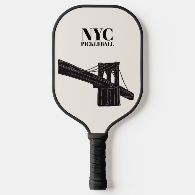 Raquette De Pickleball Bleu à bille de New York (Recto)