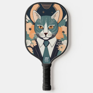 Raquette De Pickleball Bleu chat Pickleball personnalisé Paddle