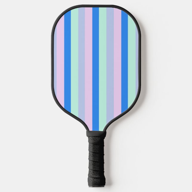 Raquette De Pickleball Bleu, Lavande, Rose et Monnaie Pastel Grandes vert (Recto)
