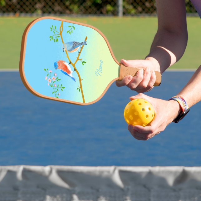 Raquette De Pickleball Bluebirds Pale Blue & Green (Insitu)