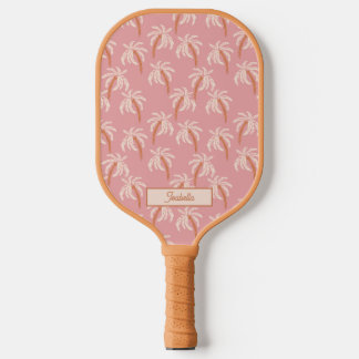 Raquette De Pickleball Boho Beach Palm Nom personnalisé Pickleball Paddle