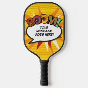 Raquette De Pickleball BOOM Bulle de Parole Personnalisée Drôle Cool