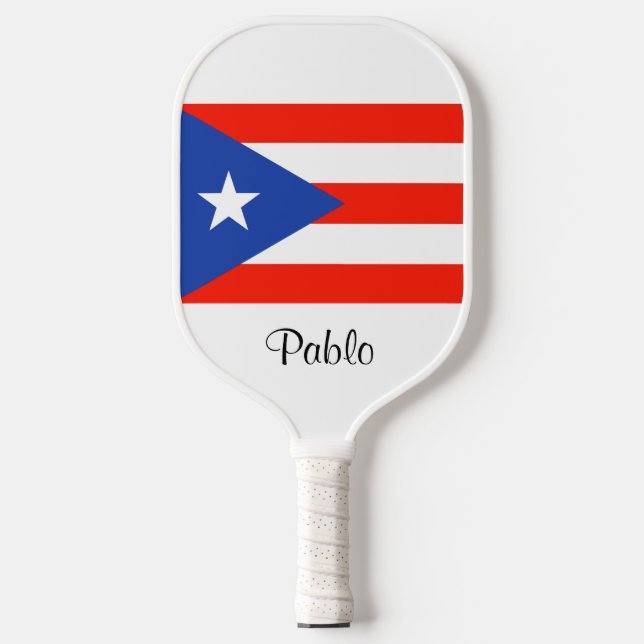 Raquette De Pickleball Boricua Bandera Porto Rico Drapeau Pickleball Padd (Recto)
