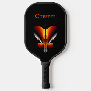 Raquette De Pickleball Bouclier Personnel en Bronze Abstrait