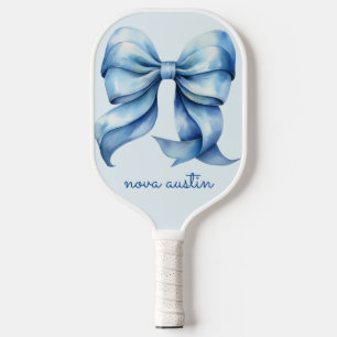 Raquette De Pickleball Boue Bleue tendance personnalisée avec le nom Mono