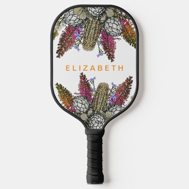 Raquette De Pickleball Bouquet de jardin australien personnalisé (Recto)