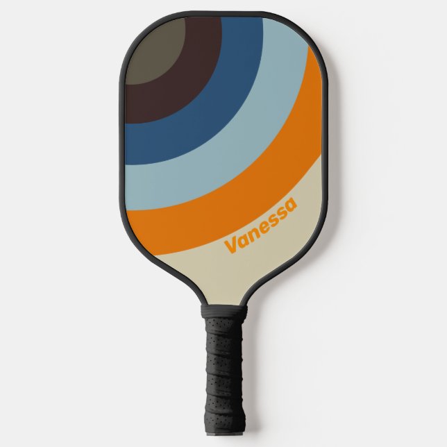 Raquette De Pickleball Boutonnière Fade Circle avec nom (Recto)