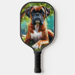 Raquette De Pickleball Boxer Chien Wiggle Buttes & Tail Wags 🐾