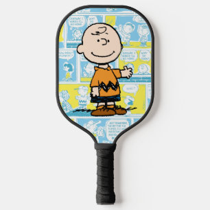 Raquette De Pickleball cacahuètes   Charlie Brown Motif de bande dessinée