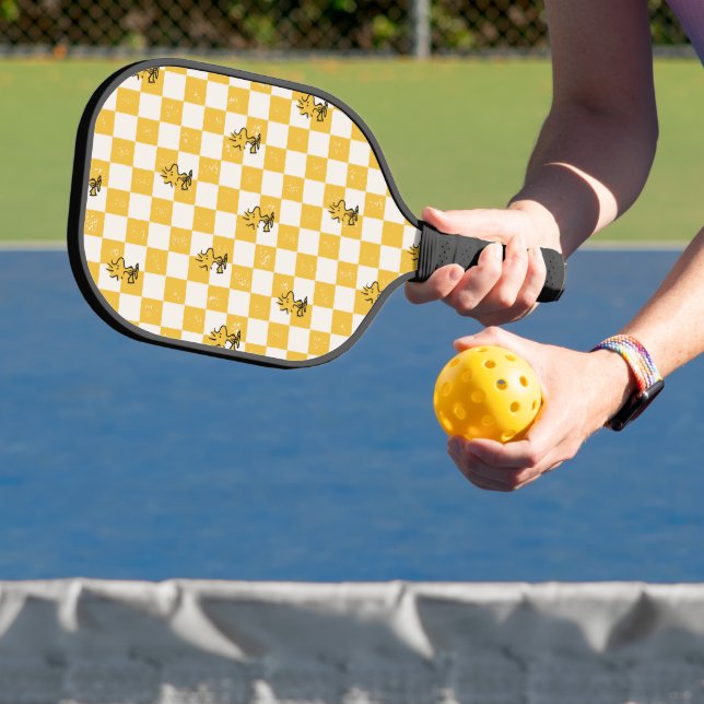 Raquette De Pickleball cacahuètes | Drapeau À damiers bois (Insitu)