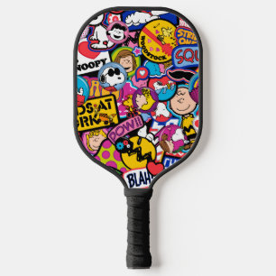 Raquette De Pickleball cacahuètes   Motif de patchs Mixtape