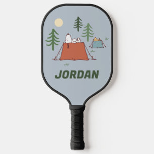 Raquette De Pickleball cacahuètes   Snoopy & Woodstock   Ajouter Votre No