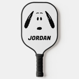Raquette De Pickleball cacahuètes   Visage Snoopy   Ajouter Votre Nom