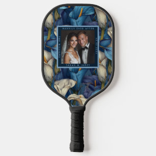 Raquette De Pickleball Calla Lilies Bleus Intemporels Inspirés Destinatio