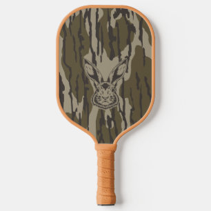 Raquette De Pickleball Camo de fond de vallée Camouflage de chasse Lapin