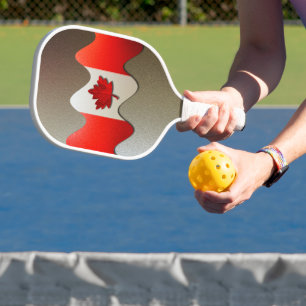 Raquette De Pickleball Canada Flag-Chrome par Shirley Taylor