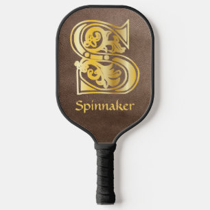 Raquette De Pickleball Capitale Décorative Botanique Médiévale S Verre