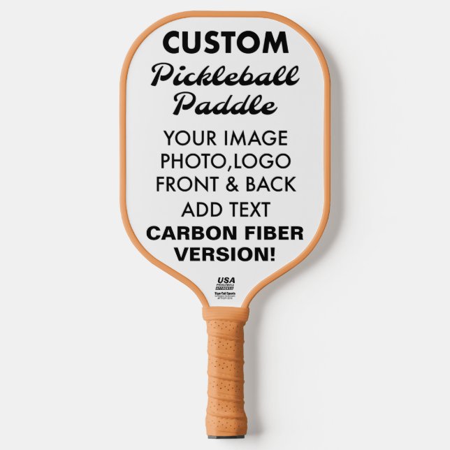 Raquette De Pickleball CARBONE personnalisé PICKLEBALL PADDLE (Recto)