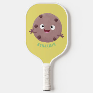 Raquette De Pickleball Caricature de biscuit à puce en chocolat