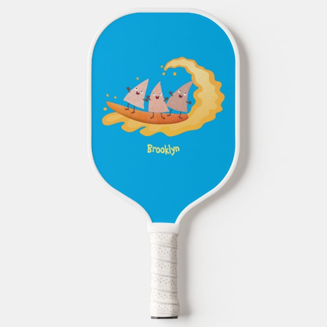 Raquette De Pickleball Caricature de surf pour chips de maïs mignonette n (Recto)