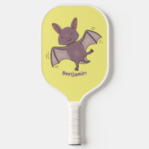 Raquette De Pickleball Caricature de vol de chauve-souris