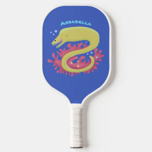 Raquette De Pickleball Caricature humoristique murène verte