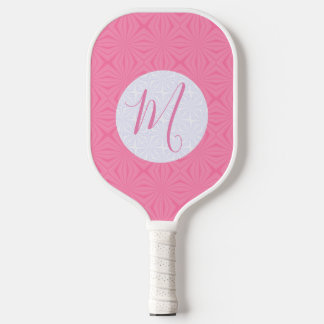 Raquette De Pickleball Carrés ondulés rose clair